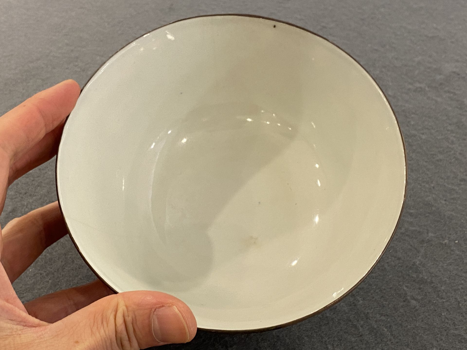 A Chinese blue and white 'Bleu de Hue' bowl for the Vietnamese market, Minh Mang Nian Zhi ____ mark, - Image 8 of 21