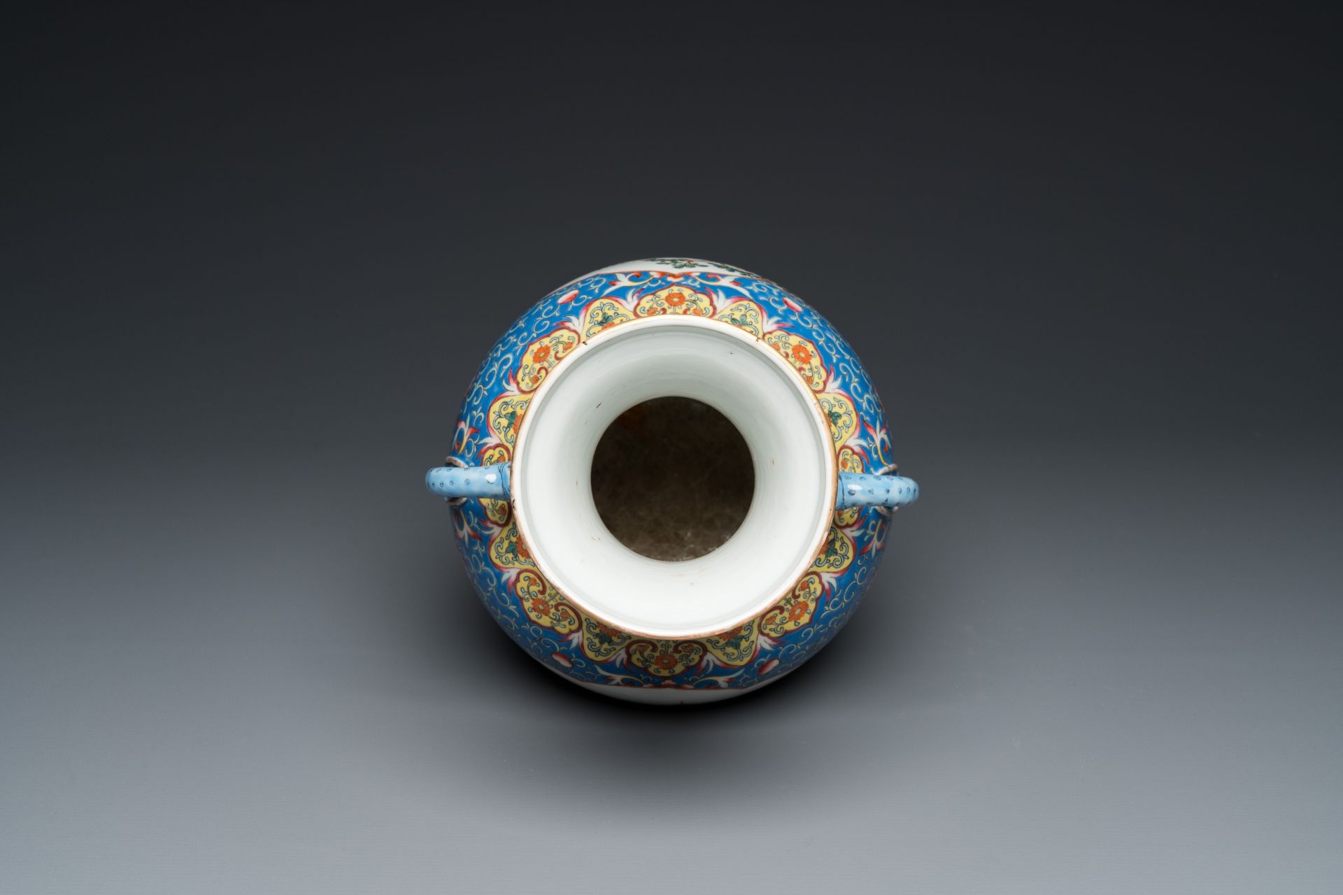 A Chinese famille rose 'playing boys' vase, Qianlong mark, Republic - Image 5 of 20