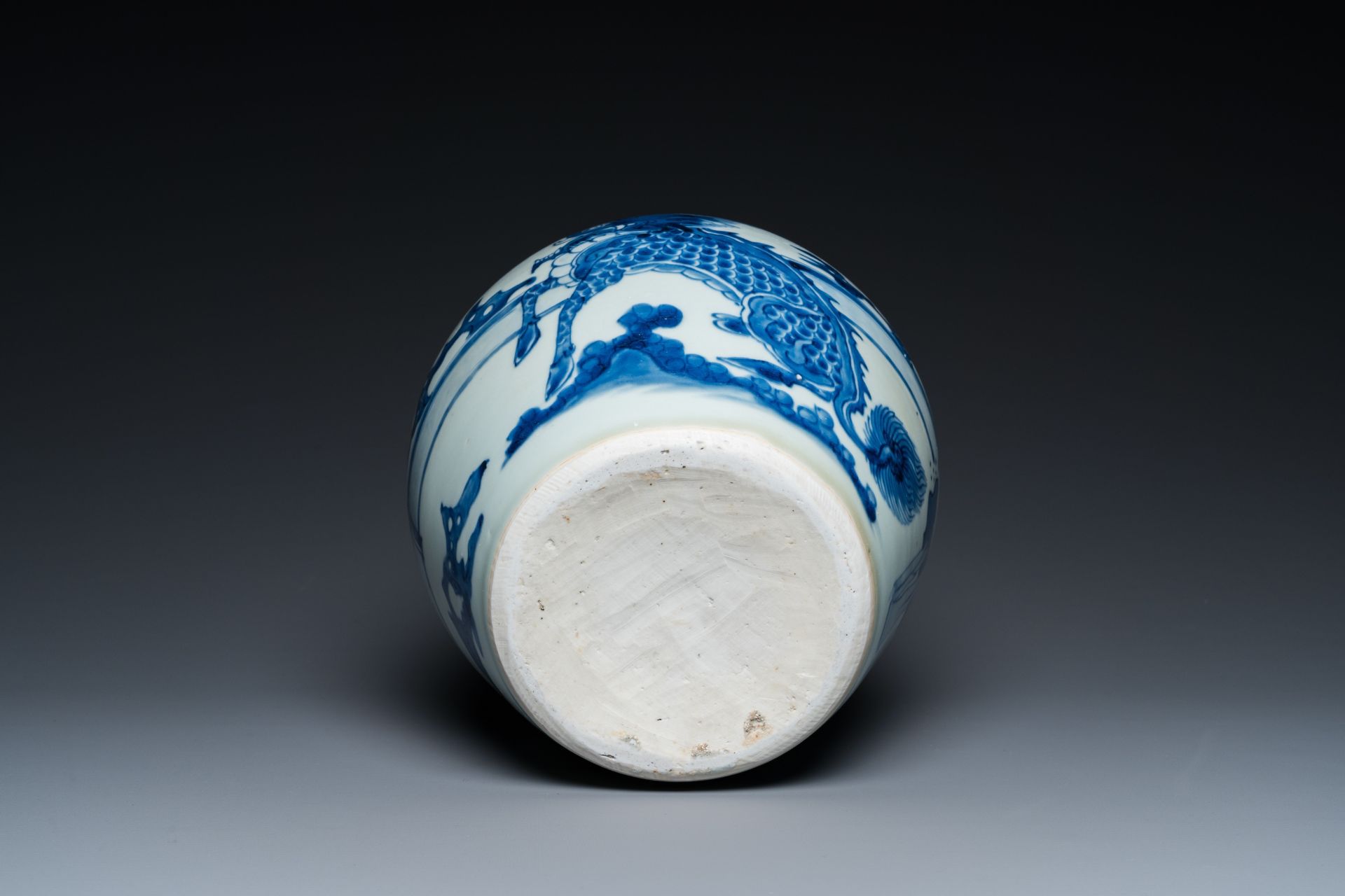 A Chinese blue and white 'qilin' jar, Shunzhi - Bild 7 aus 23