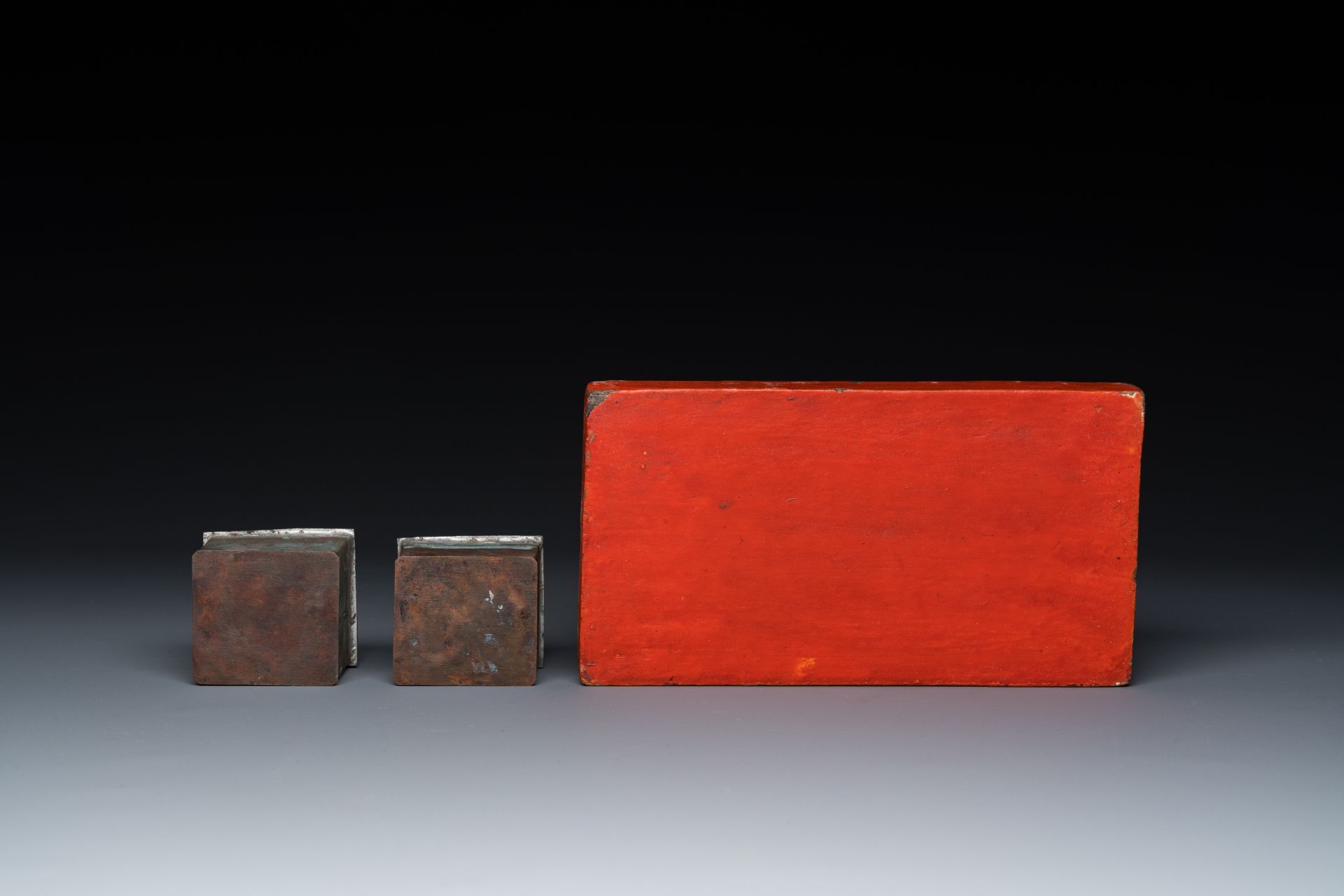 A rectangular lacquered wood writing box, Kashmir, India, 19th C. - Image 9 of 11
