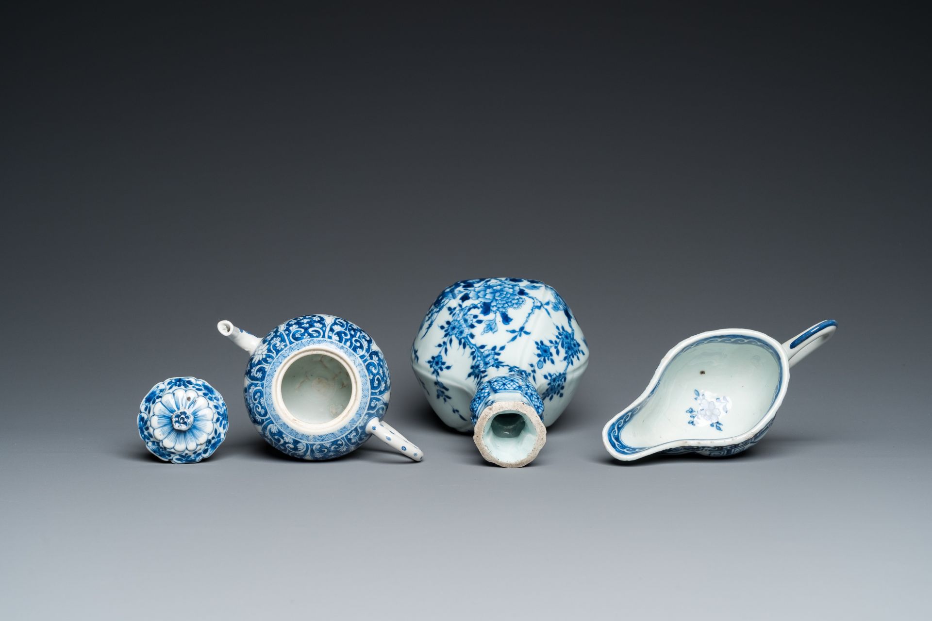 Seven pieces of Chinese blue and white porcelain, Kangxi/Qianlong - Bild 11 aus 12