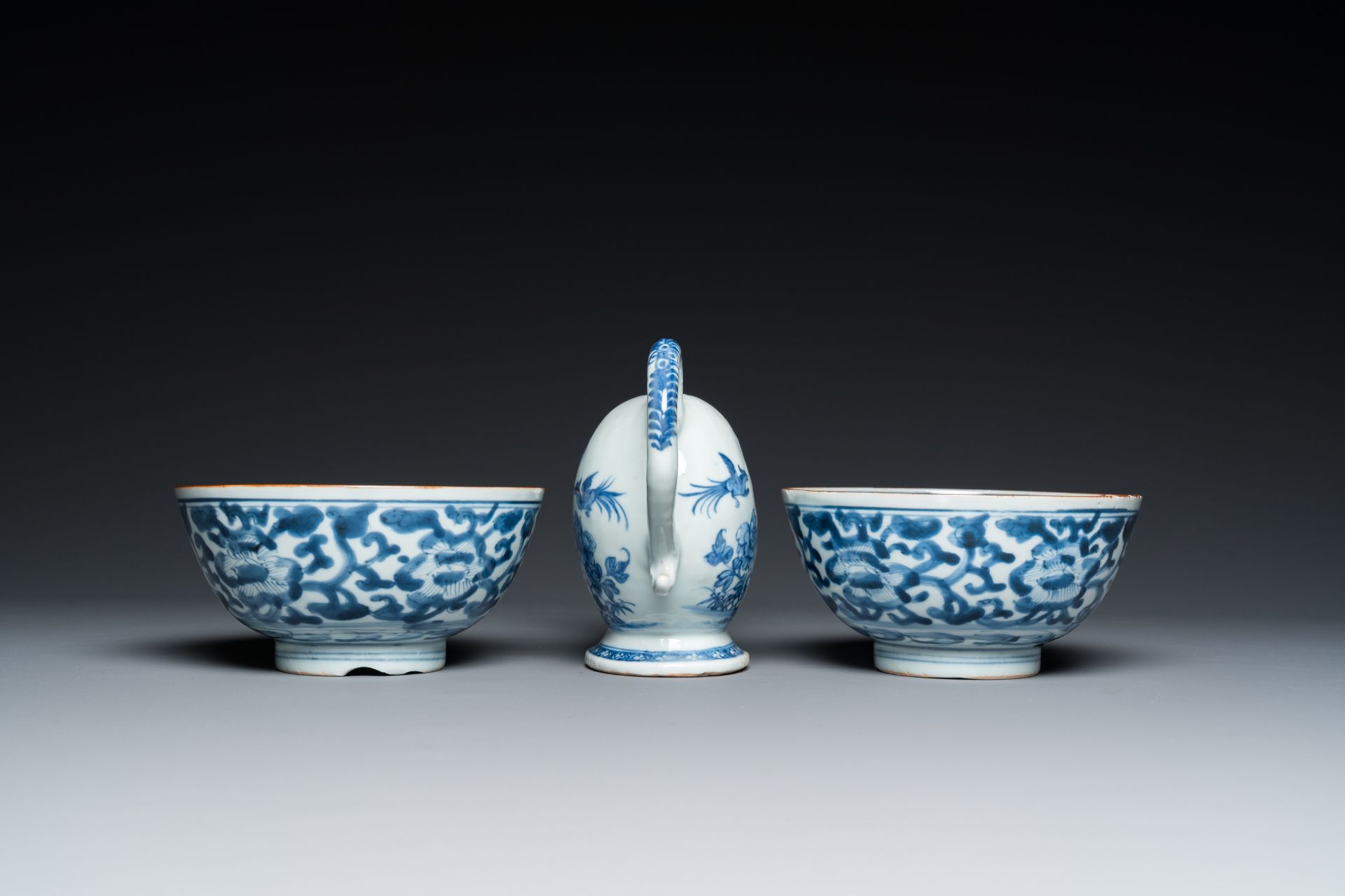 A varied collection of Chinese blue, white and famille rose porcelain, Kangxi/Qianlong - Bild 15 aus 17