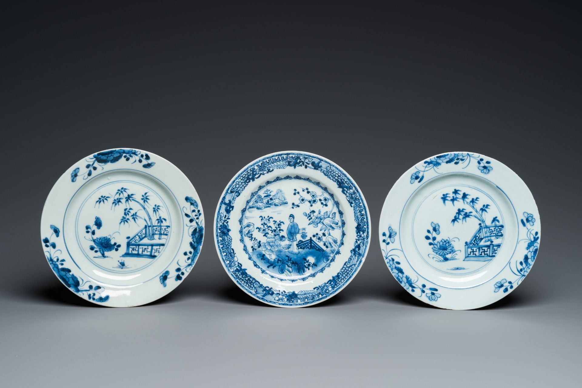 Seven pieces of Chinese blue and white porcelain, Kangxi/Qianlong - Bild 4 aus 12