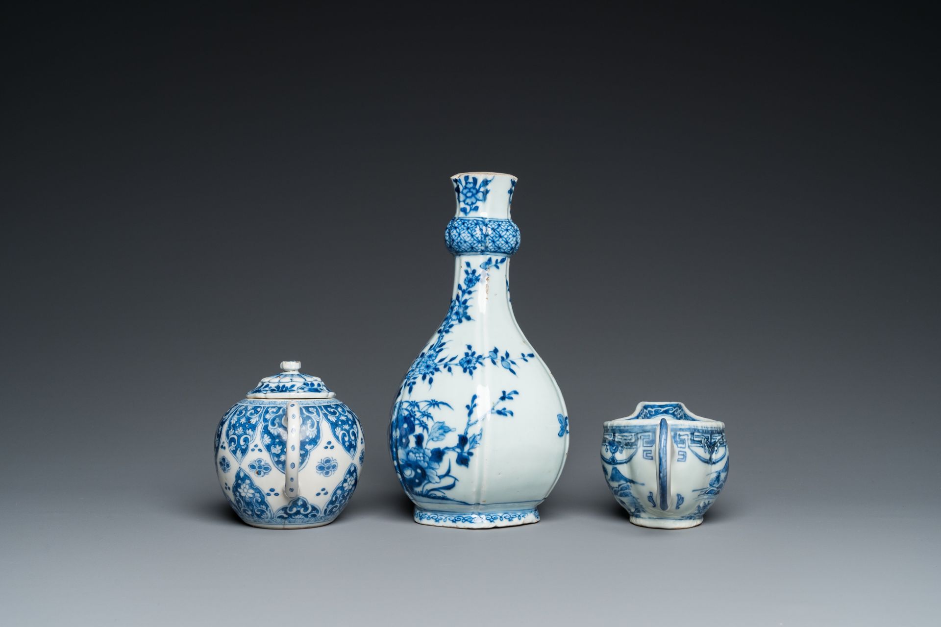 Seven pieces of Chinese blue and white porcelain, Kangxi/Qianlong - Bild 8 aus 12