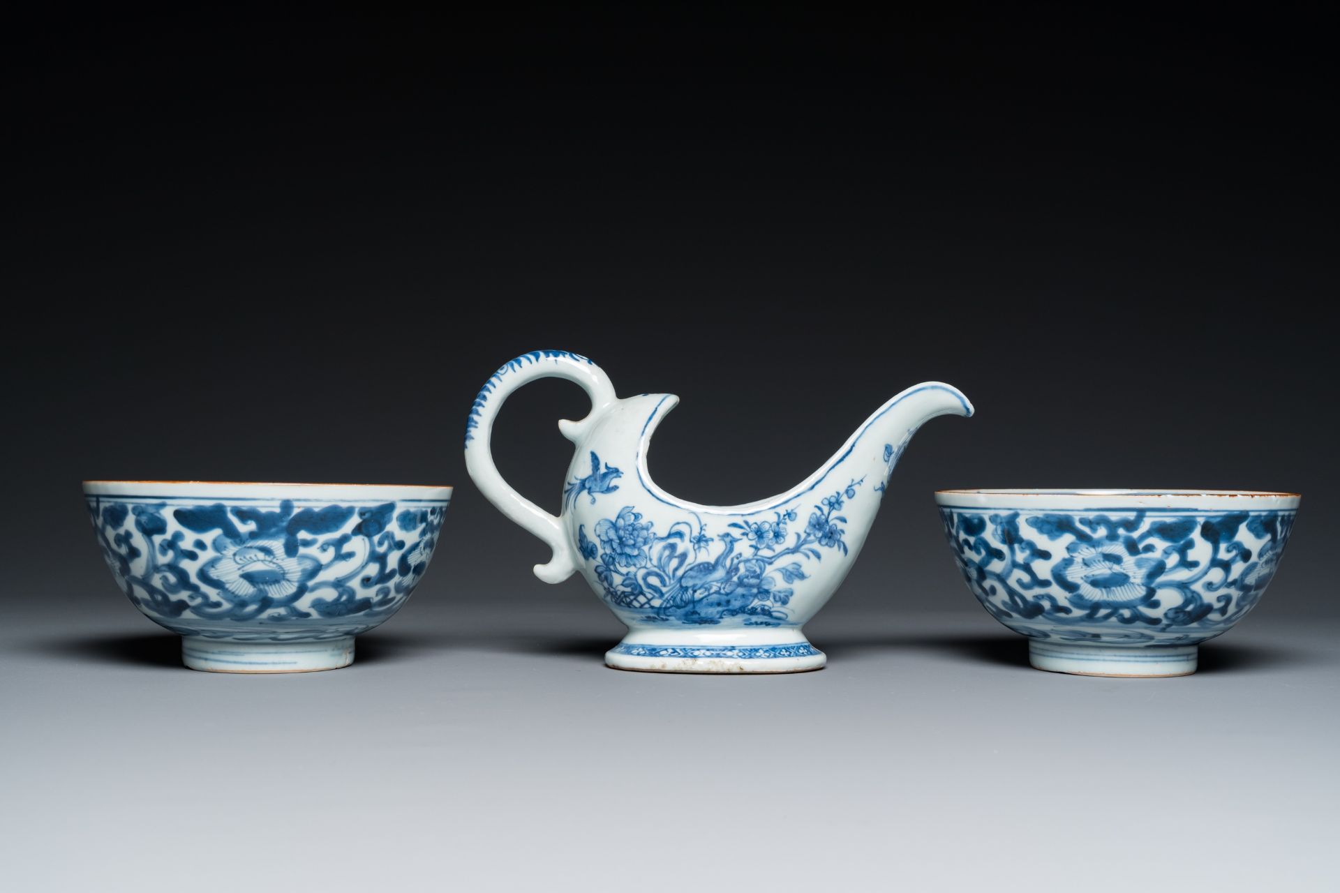 A varied collection of Chinese blue, white and famille rose porcelain, Kangxi/Qianlong - Bild 13 aus 17