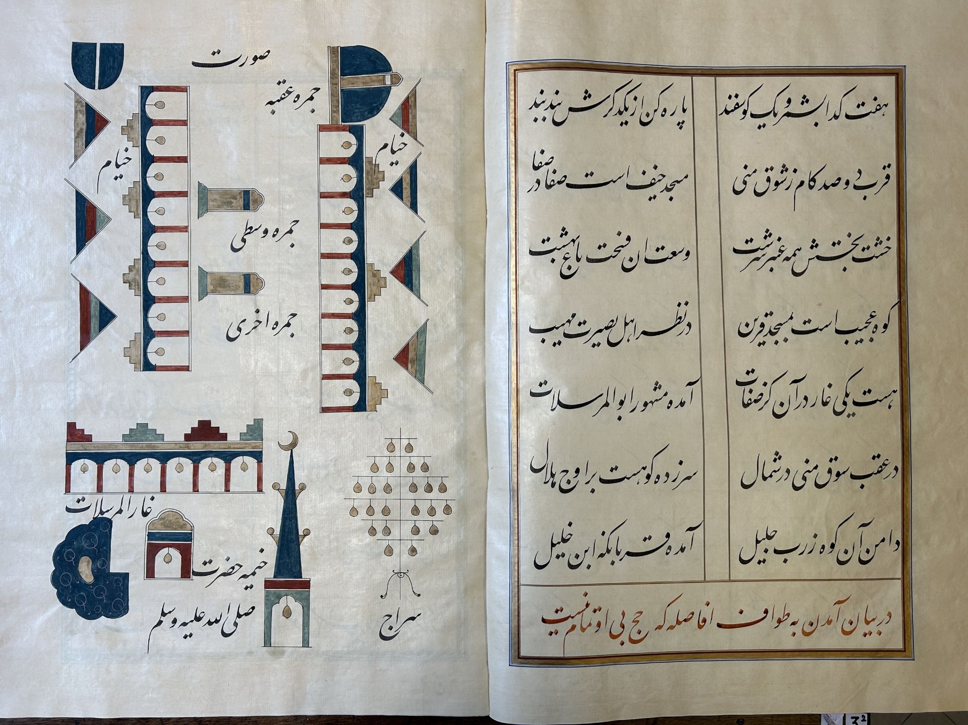 Muhyi al-Din al-Lari (d. 1526): Kitab Futuh Al-Haramayn, luxurious manuscript in large format in lea - Image 16 of 39