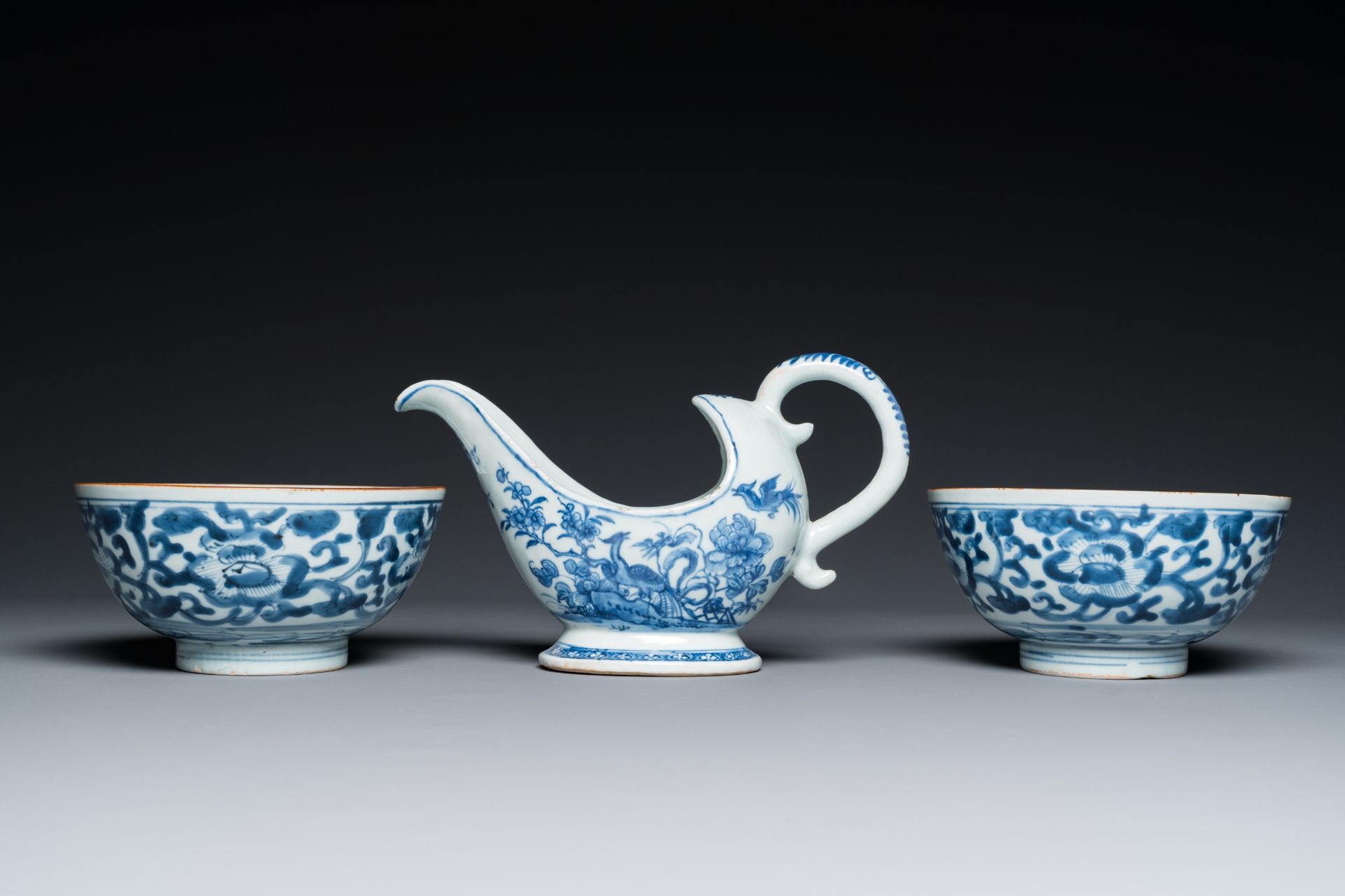 A varied collection of Chinese blue, white and famille rose porcelain, Kangxi/Qianlong - Bild 12 aus 17