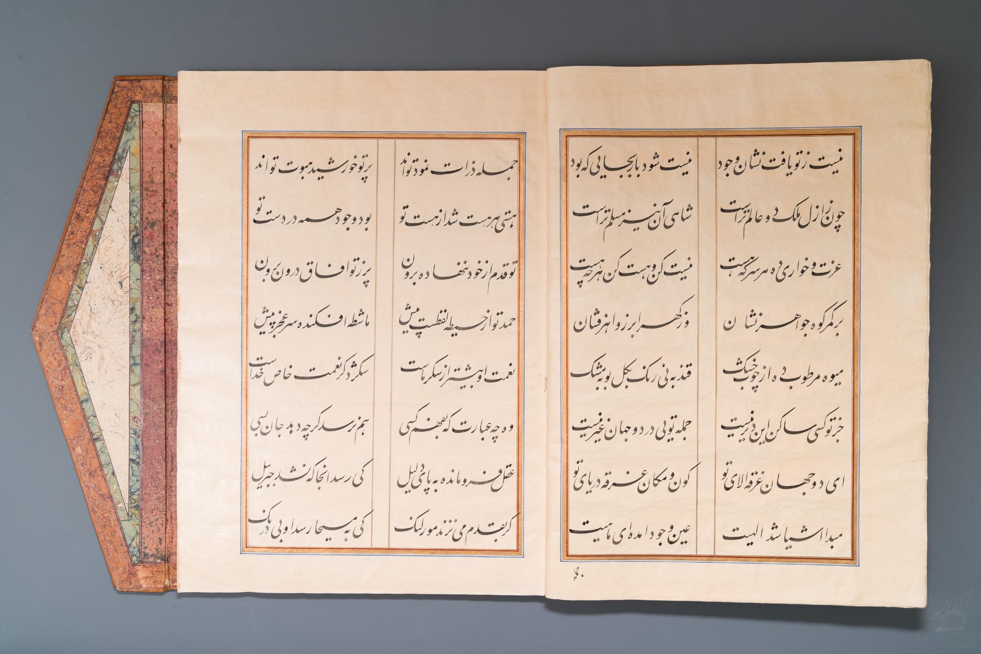 Muhyi al-Din al-Lari (d. 1526): Kitab Futuh Al-Haramayn, luxurious manuscript in large format in lea - Image 5 of 39