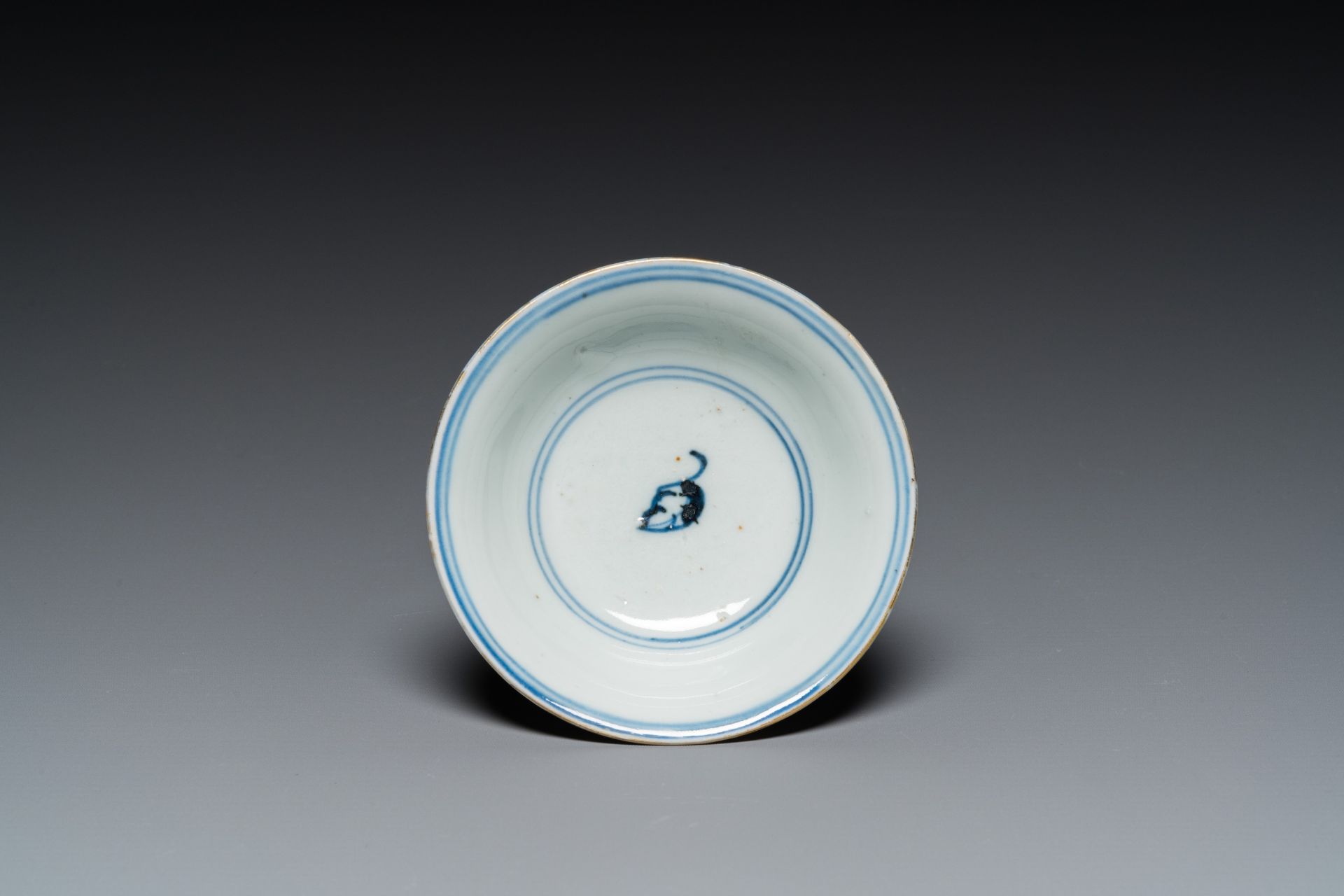 A rare Chinese famille verte double-walled reticulated cup and saucer, Kangxi - Image 2 of 13