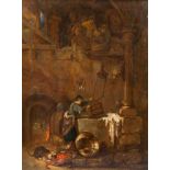 Willem Kalf (1619/22-1693, attributed to): 'Servant at the well', oil on panel