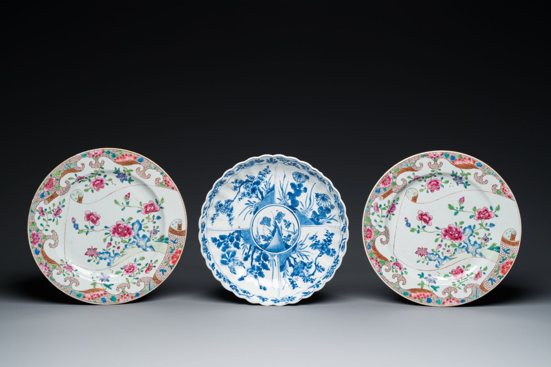 A varied collection of Chinese blue, white and famille rose porcelain, Kangxi/Qianlong - Bild 2 aus 17