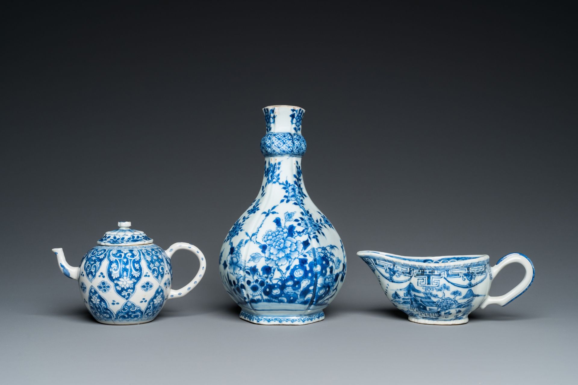 Seven pieces of Chinese blue and white porcelain, Kangxi/Qianlong - Bild 7 aus 12