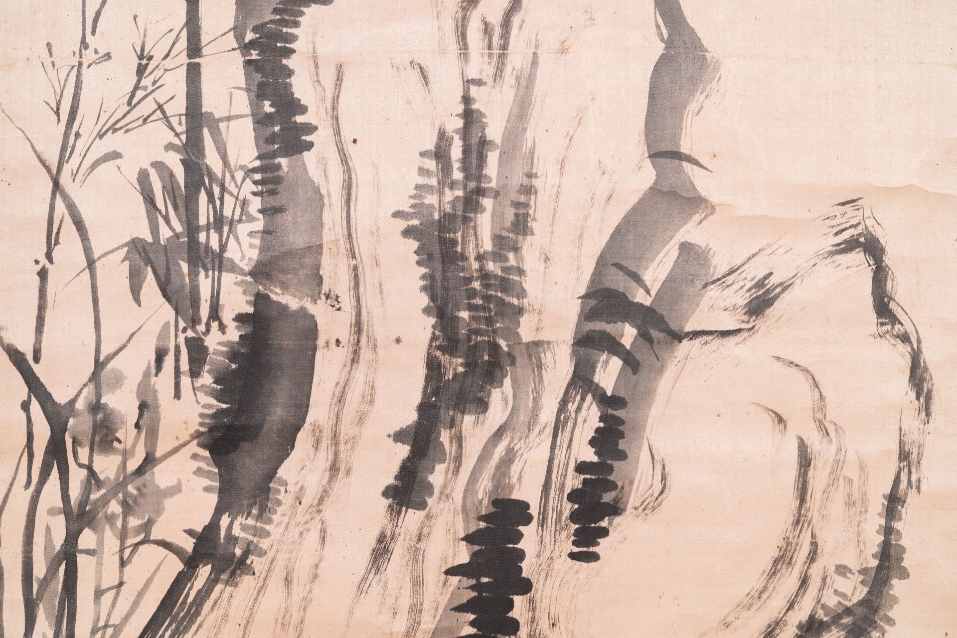 Liu Ruihua åŠ‰ç‘žè¯ (1971): 'Squirrels and grapes', ink and colour on paper, dated 1995 and Jiang Y - Image 9 of 17