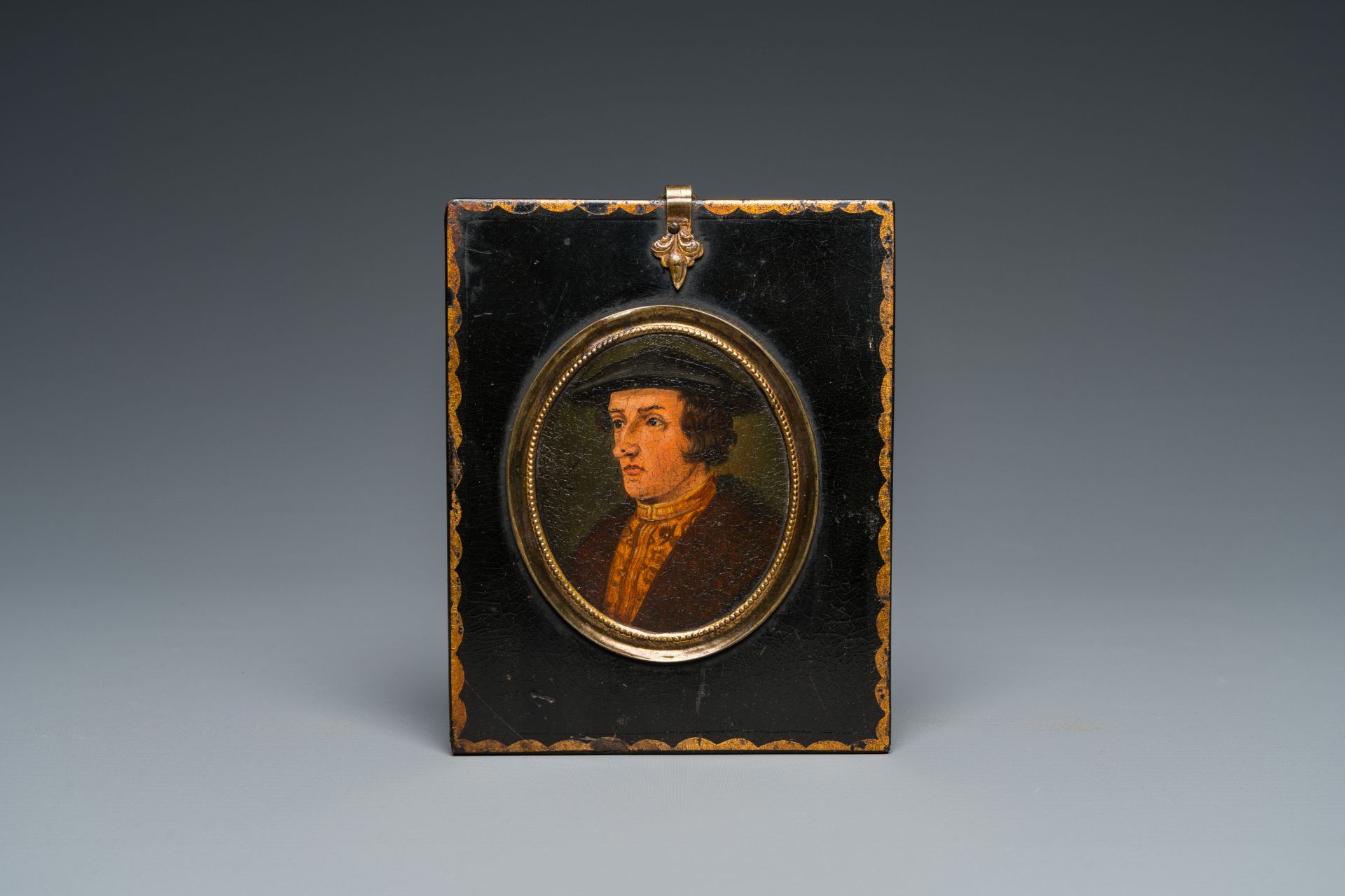 A portrait miniature of Otto II von Wolfskeel, probably Germany, 19th C.