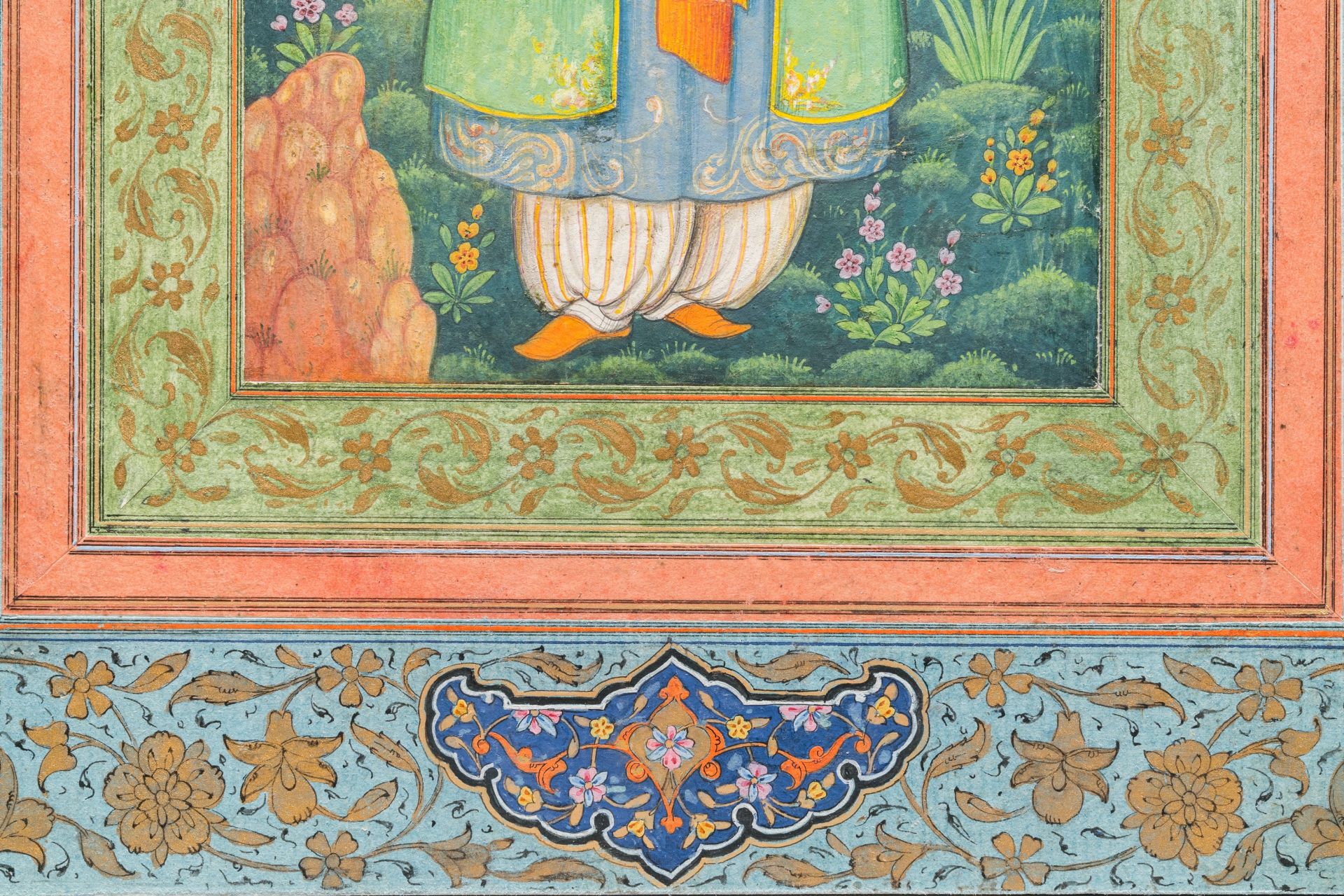 Qajar school, miniature: 'Portrait of a lady', 19/20th C. - Image 6 of 6