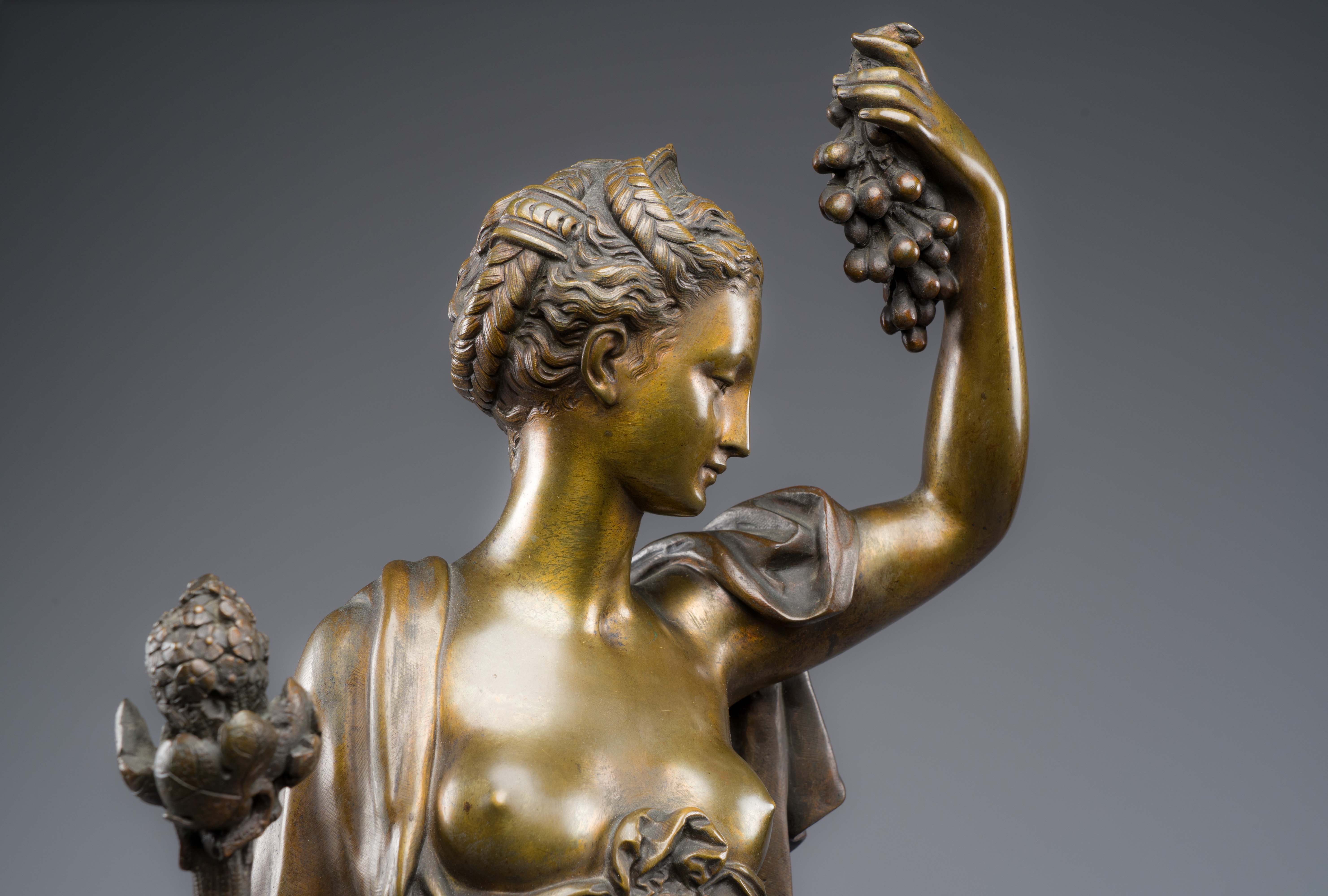 Jean Didier Debut (1824-1893): 'The Roman goddess Pomona', an allegorical representation of the harv - Image 7 of 10