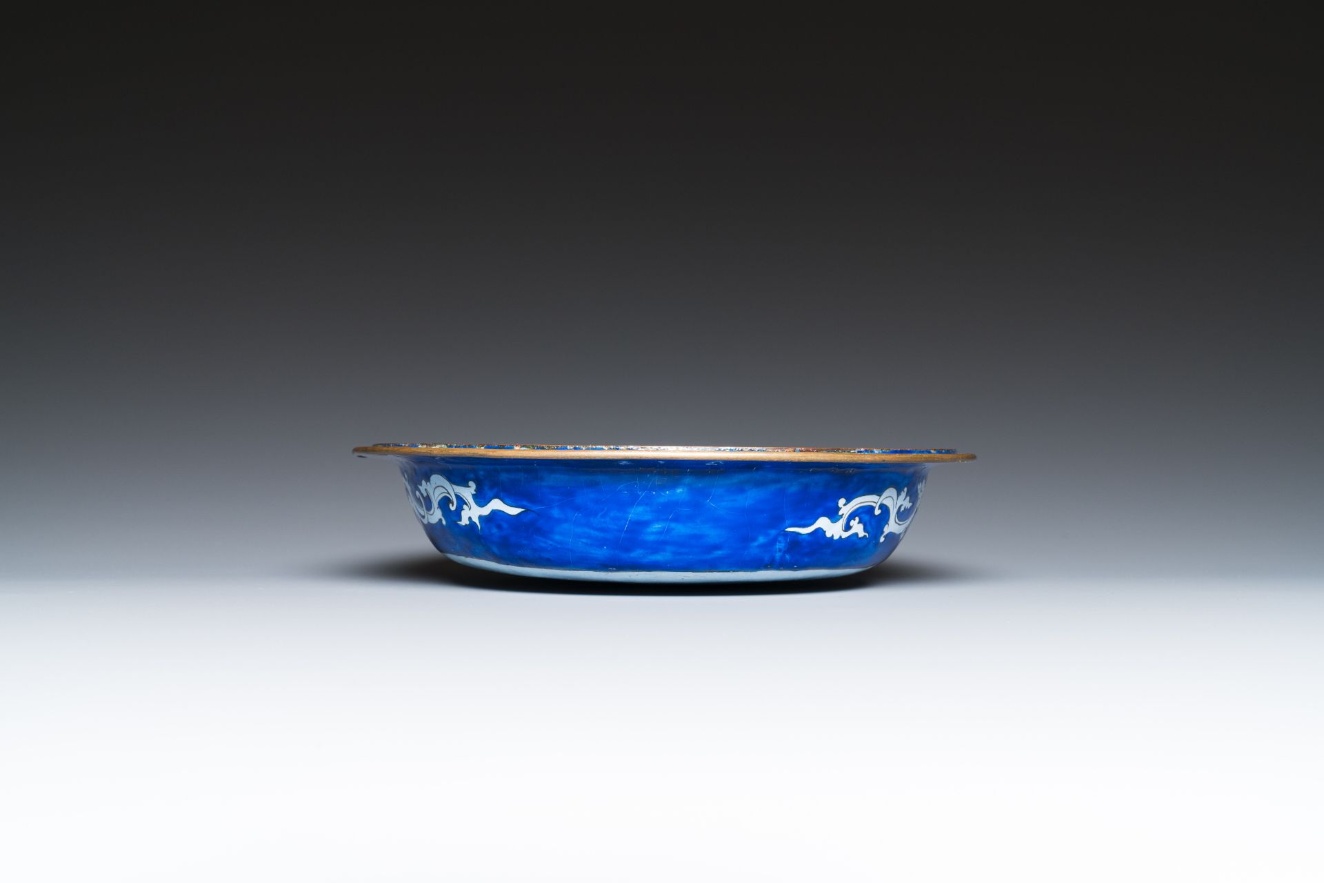 A Chinese Canton enamel three-piece warming bowl, Qianlong - Image 11 of 11