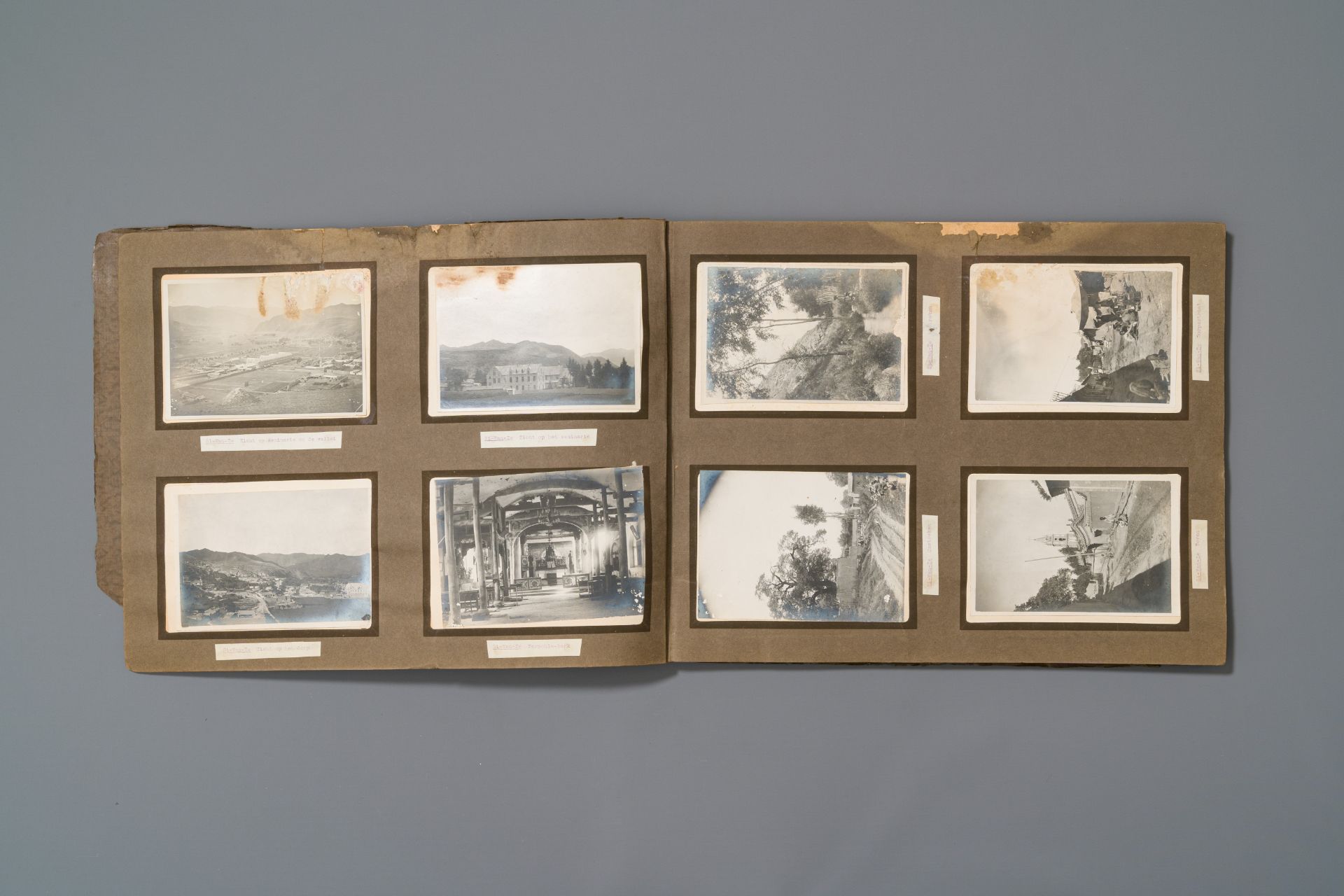 A photo album from a Belgian Catholic mission in Inner Mongolia in China, ca. 1924 - Image 4 of 10