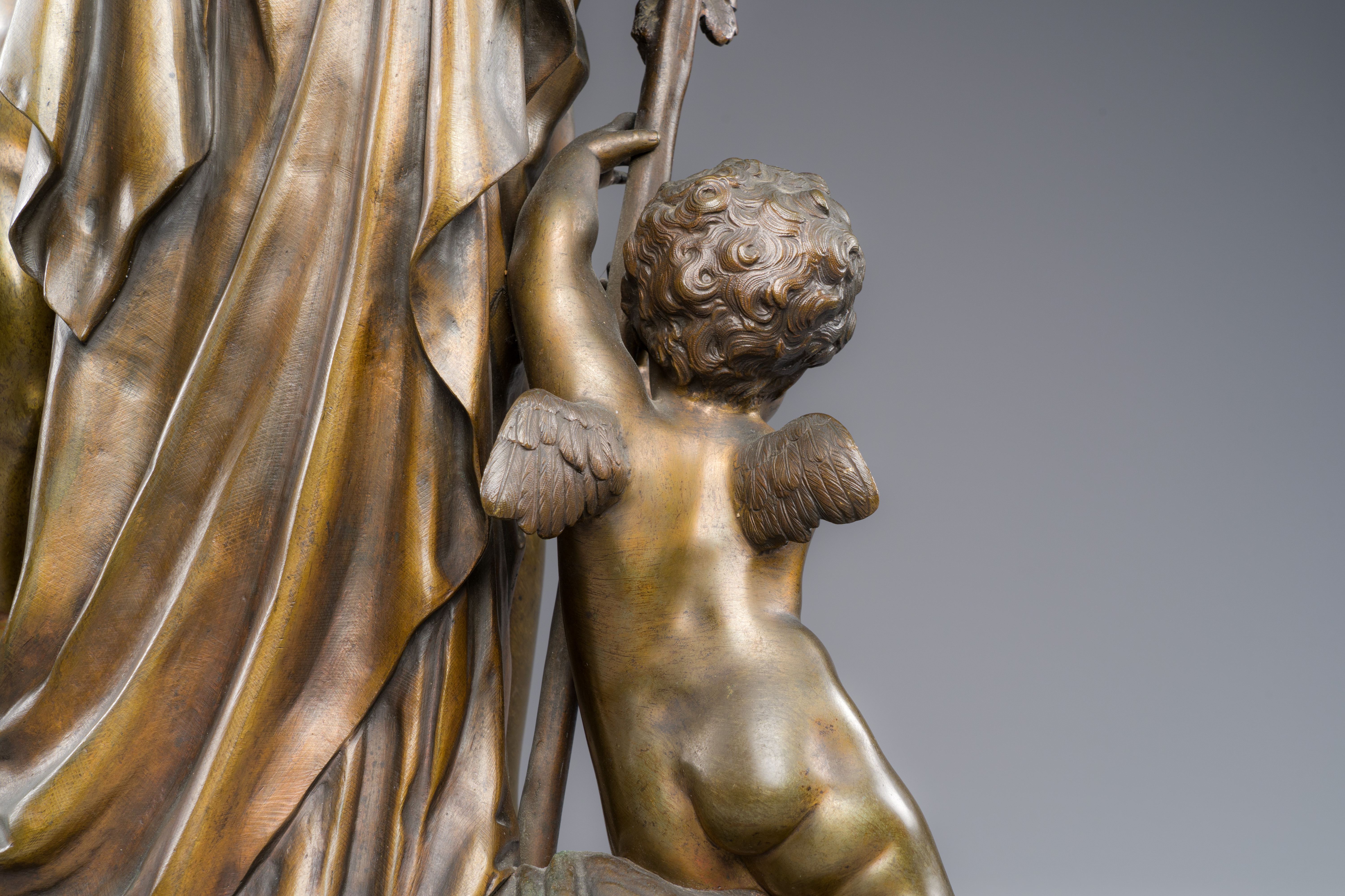 Jean Didier Debut (1824-1893): 'The Roman goddess Pomona', an allegorical representation of the harv - Image 9 of 10