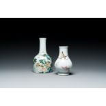 Two Chinese famille rose vases, 20th C.