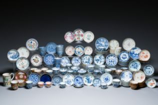 A very extensive collection of Chinese cups and saucers, Kangxi and later