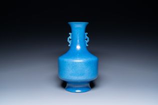 A Chinese robin's-egg-glazed bottle vase, 20th C.