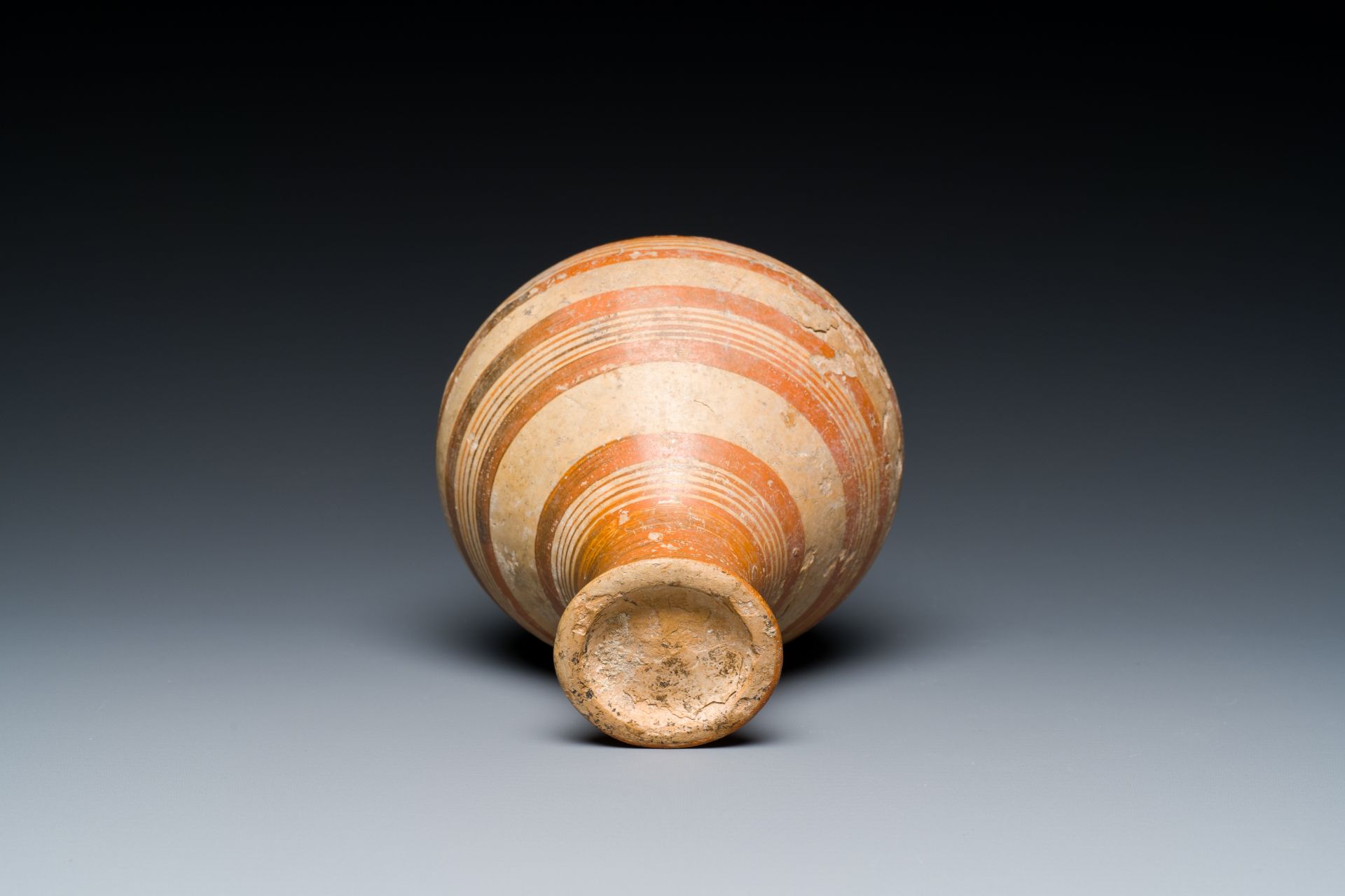 A Mycenaean terracotta stirrup jar, Cyprus, 14th/13th C. b.C. - Image 8 of 8