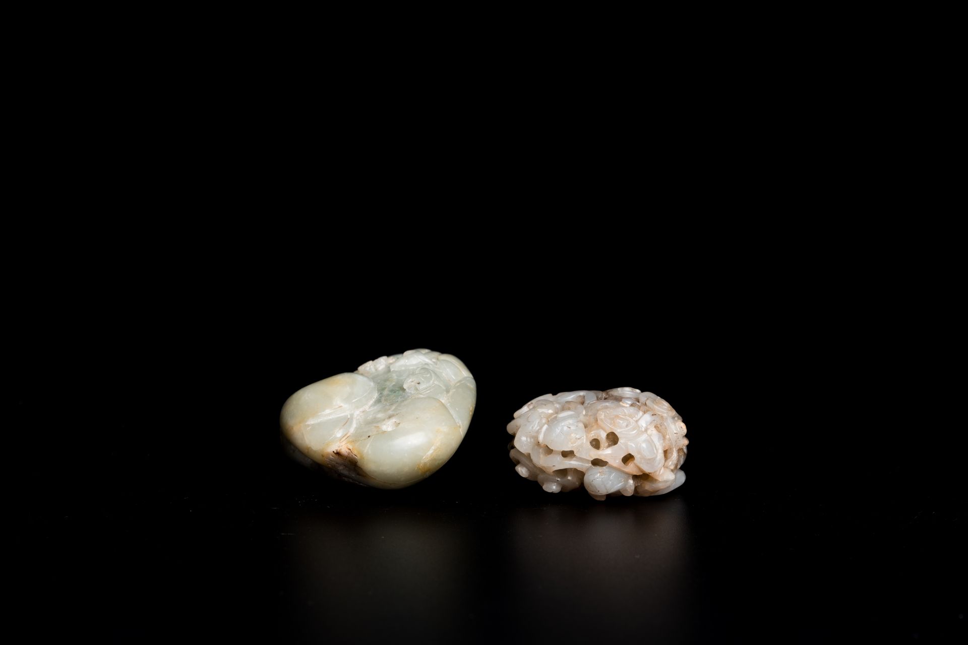 Two Chinese jade carvings, Qing - Image 3 of 6