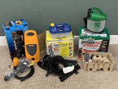 HOME ELECTRICALS - Earlex Home steam kit, Cuprinol power sprayer and a Halfords pressure washer E/T