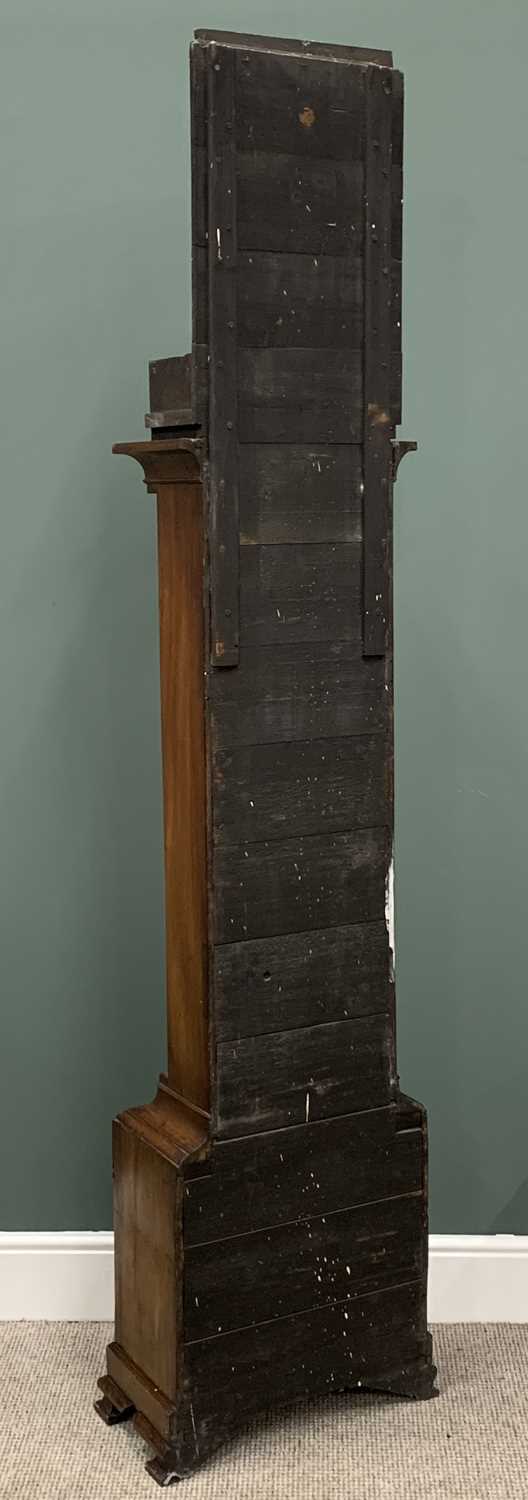 LONGCASE CLOCK - slim cased circa 1840 mahogany, arched brass dial set with Roman numerals, - Image 3 of 9