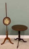 ANTIQUE OCCASIONAL FURNITURE (2) - to include an oak tilt top tripod table, 76cms H, 65cms