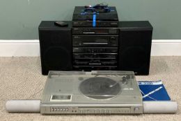 ELECTRICALS - Pioneer midi hifi system and two Pioneer speakers plus a Toshiba stereo music