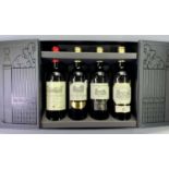 CHATEAUX ET DOMAINES GOLD MEDAL SELECTION PRESENTATION BOX - limited edition set of four bottles,