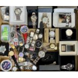 WATCHES - gents, some boxed, including a boxed Ben Sherman and black cufflinks, approximately 30 (