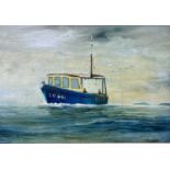 C WILLIAMS oil on board - fishing boat CO441, signed lower right, 34.5 x 49.5cms