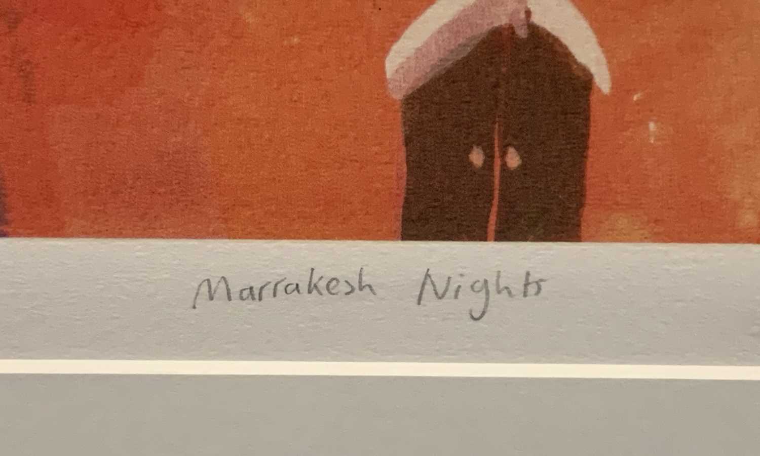 RICHARD TUFF British born 1965, limited edition coloured print (83/195) - Marrakech nights, - Image 2 of 4