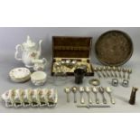 ROYAL ALBERT 'TRANQUILITY' COFFEE SERVICE FOR 6 PERSONS - coffee pot, 23cms H, 6 x cups, 6 x