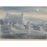 KEITH ANDREW British born 1947, limited edition coloured print (469/950) - 'Going Home', signed,