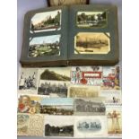 ANTIQUE VINTAGE POSTCARDS - an album of over 250 antique and vintage photographs, topographical,