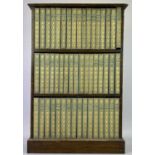 BOOKS (50) - Classical volumes, The Gresham Publishing Company, contained in an oak three tier