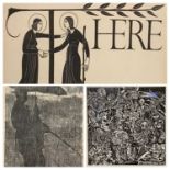 ERIC GILL a linocut - 'The Visitation', an illustration to Luke No 5, David and Sue Potter,