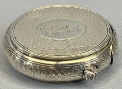 LONDON 1868 SUPER QUALITY COMBINATION SILVER BOX by fine silver maker Henry William Dee, oval