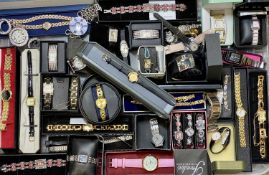 WATCHES - lady's mainly cased dress examples including a Fondini three watch boxed set,