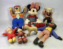 VINTAGE SOFT TOYS - Globo Minnie Mouse Made in Italy, 50cms H, Dennis the Menace, 27cms H, Yogi Bear