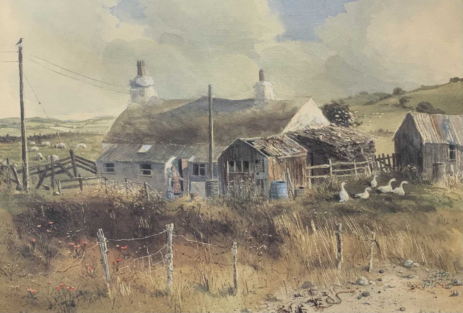 KEITH ANDREW British born 1947, limited edition coloured print (42/650) - shoreline cottage, signed,