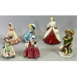 ROYAL DOULTON FIGURES (3) - 'The Ermine Coat' HN1981, 'Lavinia' HN1955, 'Babie' HN1079 and a