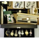 WATCHES - gents wristwatches, 'His and Hers' boxed Luciano and Giani-Giorgio watches, a pair of