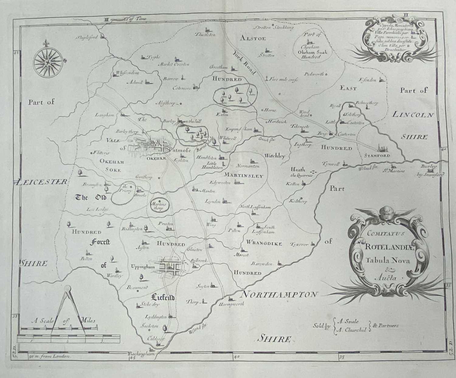 THE GEOGRAPHICAL DEPICTION OF 'THE GREAT SOLAR ECLIPSE OF JULY 14TH 1748' - by G Smith, 30 x 44cms - Image 3 of 3