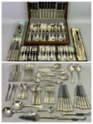 CASED, BOX & LOOSE KINGS PATTERN EPNS CUTLERY - in excess of 200 pieces, various makers, the