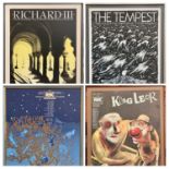 THE MEDICI SOCIETY - Royal Shakespeare Theatre posters (4) - Twelfth Night, The Tempest, King Lear